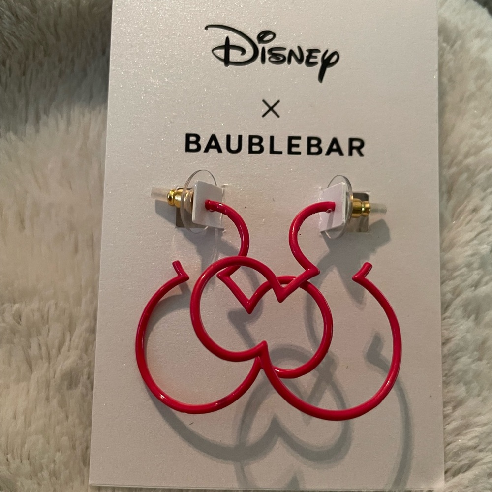 Disney X BAUBLEBAR red Mickey earrings
